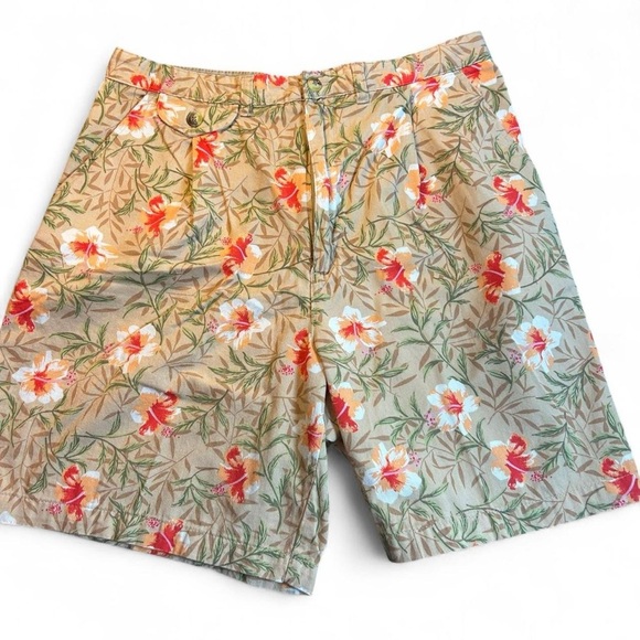 🌺 Vintage 90s White Stag Floral Bermuda Shorts – Vintage Size 14 - Picture 2 of 8